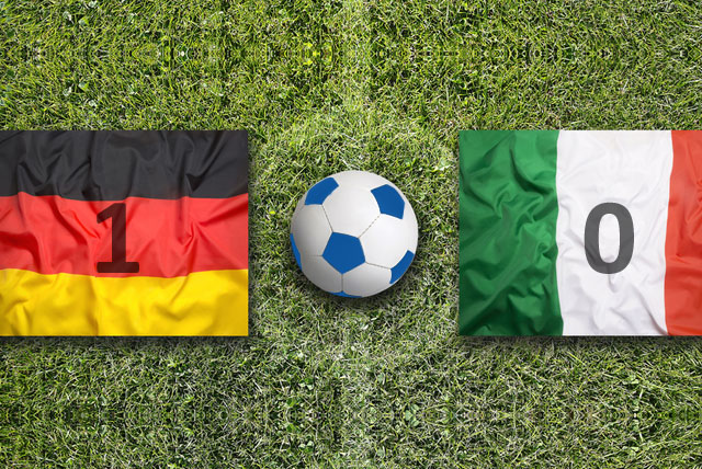 Germany are ahead but can the Italians equalise?